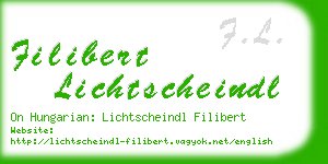 filibert lichtscheindl business card
